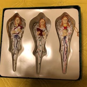 Christmas. Vintage Woolworth Angel Icicle Hanging Holiday